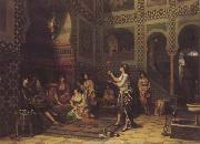 Jean-Baptiste Huysmans Les Chlaoucha au harem (Algerie) (mk32) china oil painting reproduction